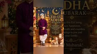 Thumbnail: Special Eid Ul Adha Mubarak Status | Cute Boy Islamic Festival #viral#trending #youtube shorts#