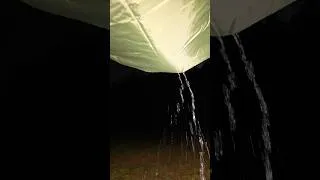 Thumbnail: Heavy rain. Camping with a new car side tarp. #carcamping #camp #camping