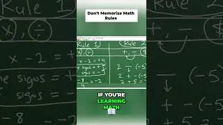 Thumbnail: Two Math RULES...make everything so easy! #math #maths #shorts