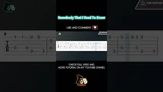 Thumbnail: Somebody That I Used To Know - Gotye Guitar #guitartabs #tutorial #easyguitartutorial #fingerstyle
