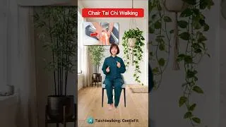 Thumbnail: Chair Tai Chi for Seniors | 1-Min Gentle Balance & Mobility Exercise #shorts  #chairtaichi