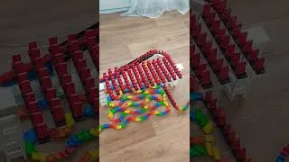 Thumbnail: Crazy Domino Pivot Track Trick #shorts #domino #satisfying #fyp