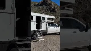 Thumbnail: New Mexico wind approved 👍 #truckcamper @Alaskan.Campers #overlanding