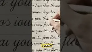 Thumbnail: Beautiful Urdu Calligraphy Tutorial #calligraphy #handwriting #art #shorts