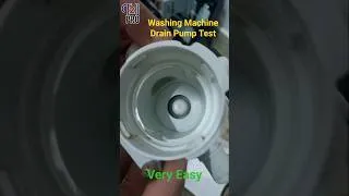 Thumbnail: Washing Machine Drain Pump Testing #shorts