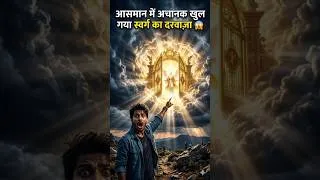 Thumbnail: आसमान में खुल गया स्वर्ग का दरवाज़ा 😱 | लोगों ने जो देखा वो यकीन से परे था!#shorts