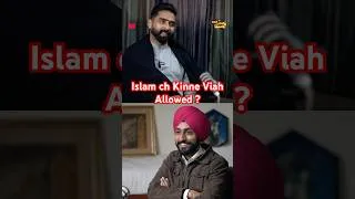 Thumbnail: Islam ch Kinne Viah Allowed ? Waqas Haider | Amrik Manpreet | Talk With Turna #ytshorts