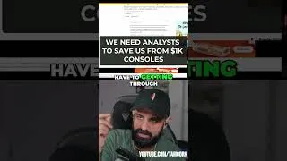 Thumbnail: We Need Analysts To Save Us #shorts