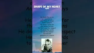 Thumbnail: Sting - Shape of My Heart (Lyrics) #shorts