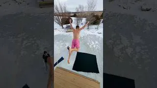 Thumbnail: When the pond freezes over… you know what must be done😂