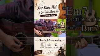 Thumbnail: Arz Kiya Hai x Jo Tum Mere Ho - Mashup | Anuv Jain | Guitar Chords & Strumming #shorts #guitar