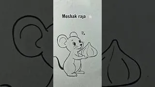 Thumbnail: Ganesha moshak raja pencil drawing #ganpatibappa #shorts