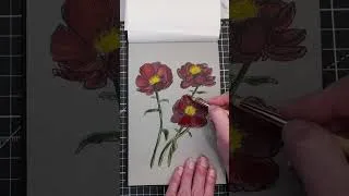 Thumbnail: Layering gouache colors that actually pop #artist #tutorial