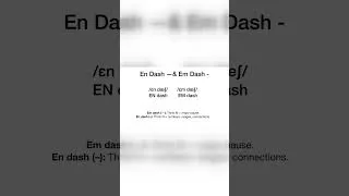 Thumbnail: Learn to Pronounce N-dash vs. M-dash ➖ American English Symbol Pronunciation Lesson