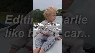 Thumbnail: Editing Charlie Like he is a Car #shorts