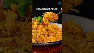 Thumbnail: Soya Chunks Pulao | Healthy, Flavourful One-Pot Rice #shorts