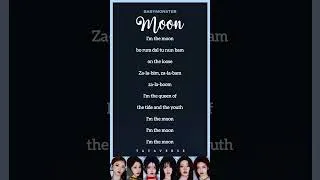 Thumbnail: BABYMONSTER 'MOON' Easy Lyrics #babymonster #kpoplyrics