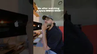 Thumbnail: Me after watching Apple WWDC 2026..