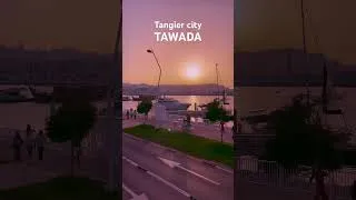 Thumbnail: Sunset from Tangier city marina  #tawada #tangier #walkingtour #citynews #morocco