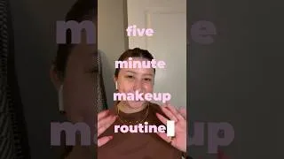 Thumbnail: my 5 minute makeup routine ☁️ | GRWM