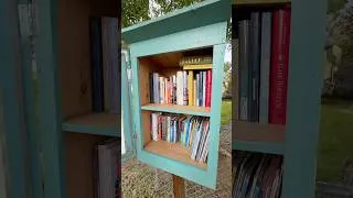 Thumbnail: who doesn’t love a free little library? 📚 #littlelibrary #booktube #reading