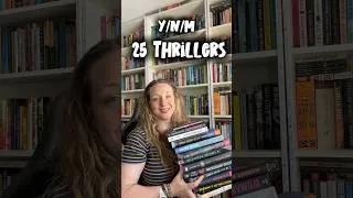 Thumbnail: Yes/no/maybe on 25 recently read thrillers!!#thrillerbooks