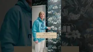 Thumbnail: If You Are Wallpapering, You MUST Do This Hack! #interiordesign #wallpaper #hack #designertip
