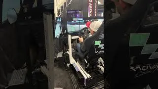 Thumbnail: That time I got to test out a $20,000 sim rig at PRI… #racing #girldad #simracing #treadsimple