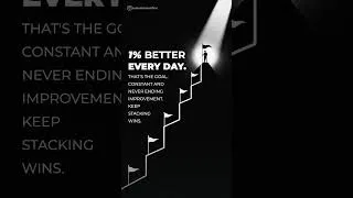 Thumbnail: 1% BETTER EVERY DAY. That’s the goal. Constant improvement.