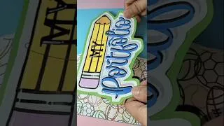 Thumbnail: Portfolio Cover Page #shorts #portfolio #frontpage #coverpage #project #backtoschool #art #diy