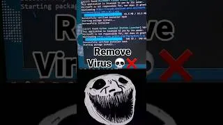 Thumbnail: remove virus from windows 💀? #reels #programming #coding