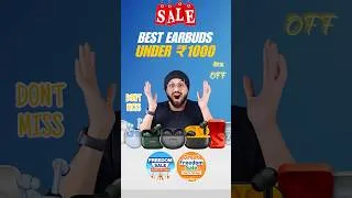 Thumbnail: Crazy Deals On TWS⚡️5 Best Earbuds Under 1000 On Flipkart Freedom Sale⚡️Best TWS Under 1000 #shorts