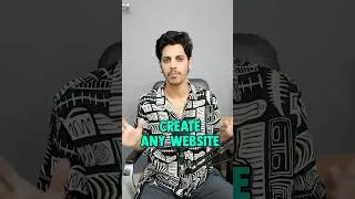 Thumbnail: Create Any Website in 1 Click with AI! 😱 | No Coding Needed