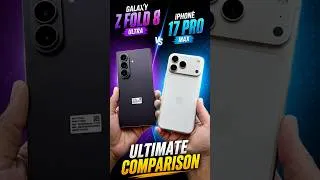 Thumbnail: Galaxy Z FOLD 8 Ultra Vs iPhone 17 Pro Max Comparison #Shorts