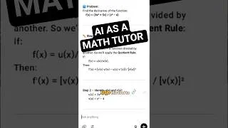Thumbnail: AI FOR EDUCATORS-PART 7: AI as math tutor. #ai #learnai #aivideo  ##aiforteachers #mathtutorial 3:30