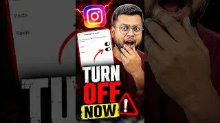 Thumbnail: Turn OFF this Instagram Setting NOW! 😨🚨 #shorts
