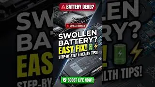 Thumbnail: DON'T Make This Mistake! 🛑 Laptop Swollen Battery Replacement & 20-80% Charging Rule