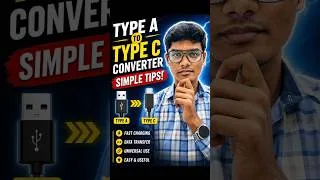 Thumbnail: One Adapter tha | But eppo 2 in 1 | Type A to Type C | Finally #tips #mobile #tech #techk7