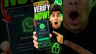 Thumbnail: How to Verify Email on WhatsApp (New Update 2026)  #WhatsAppVerify