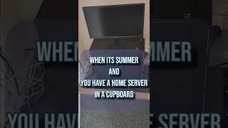 Thumbnail: Built a Home Server… and Accidentally Made an Air Fryer. #homeserver #mediaserver #selfhosted