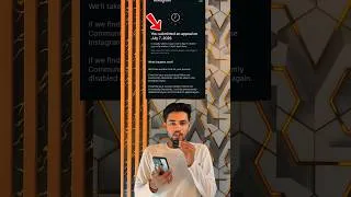 Thumbnail: You submitted an appeal instagram problem | how to fix you submitted an appeal instagram  #shorts