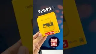 Thumbnail: Best Earbuds Under ₹3000 on Flipkart GOAT Sale⚡️Realme T500 Pro at Just ₹2599 #shorts #shortsfeeds