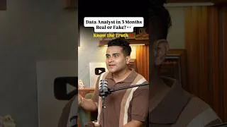 Thumbnail: Data Analyst in 3 Months: Real or Fake? 👀 #shorts #ai