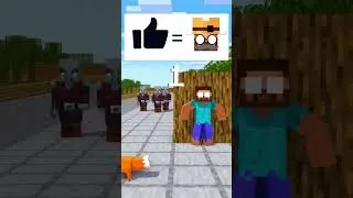 Thumbnail: Hellp Herobrine Avoid Pillagers #shorts #shortvideo #youtubeshorts #minecraft