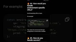Thumbnail: Handle Test Data Env URL and Secret #shorts