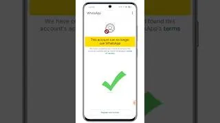 Thumbnail: This account can no longer use whatsapp | #whatsappproblem #shorts #whatsappbanned