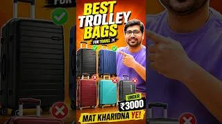 Thumbnail: Best Trolley Bag in India for Flight Travel ✈️ ft. TechRx