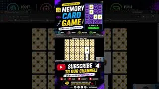 Thumbnail: 🧠 Build a Memory Card Game with JavaScript | HTML, CSS & JavaScript Project #Shorts