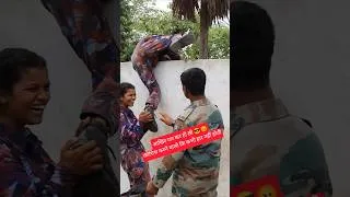Thumbnail: ncc girl cadet's high wall obstacle training 😡 | #ncc_tsc_camp | #obstaclecourse | #ncctraining #ncc