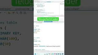 Thumbnail: #sql SQL in TeluguTechcoder
